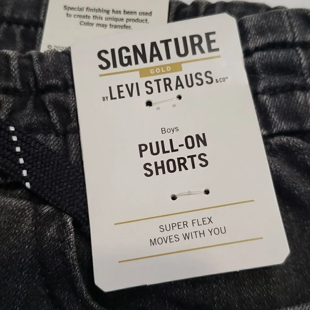 NWT Boys Signature Levi's GOLD Pull-On Shorts Sz S